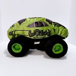Monster Jam Gas Monkey Garage Plush Stuffed Truck Green Black 2017 Feld Toy